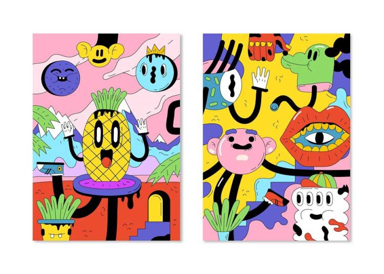 revamp-your-instagram-feed-with-hannah-locks-vibrant-illustrations