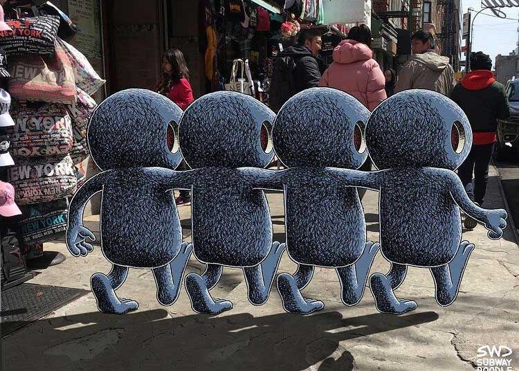 unleashing-the-magic-artist-ben-rubin-transforms-subway-stations-with-vibrant-monster-art